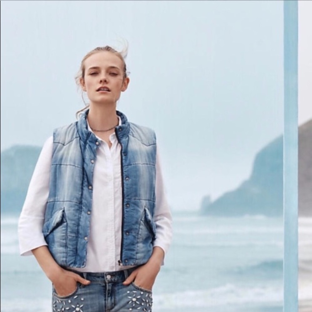 Cloth & Stone @Anthropologie Chambray Denim Vest